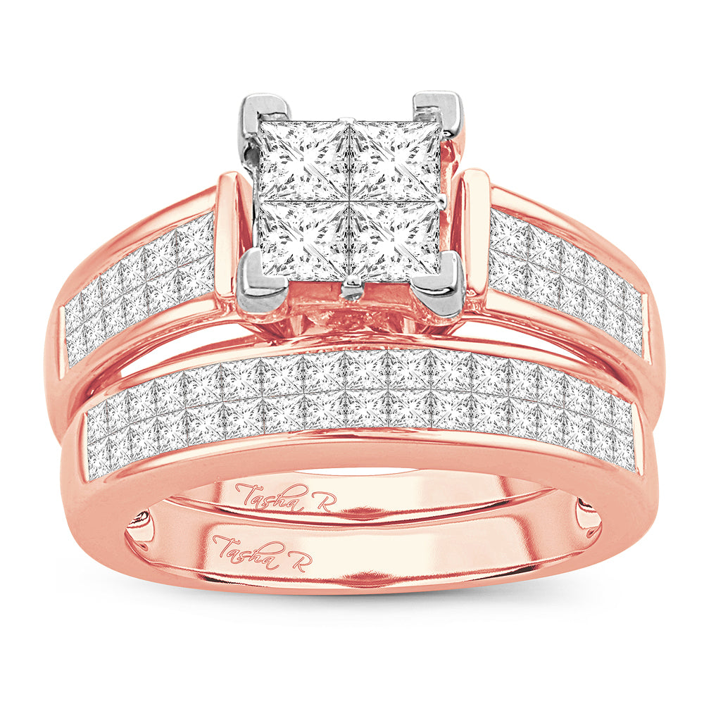 2.00 ct Diamond Bridal Ring in 14K Gold