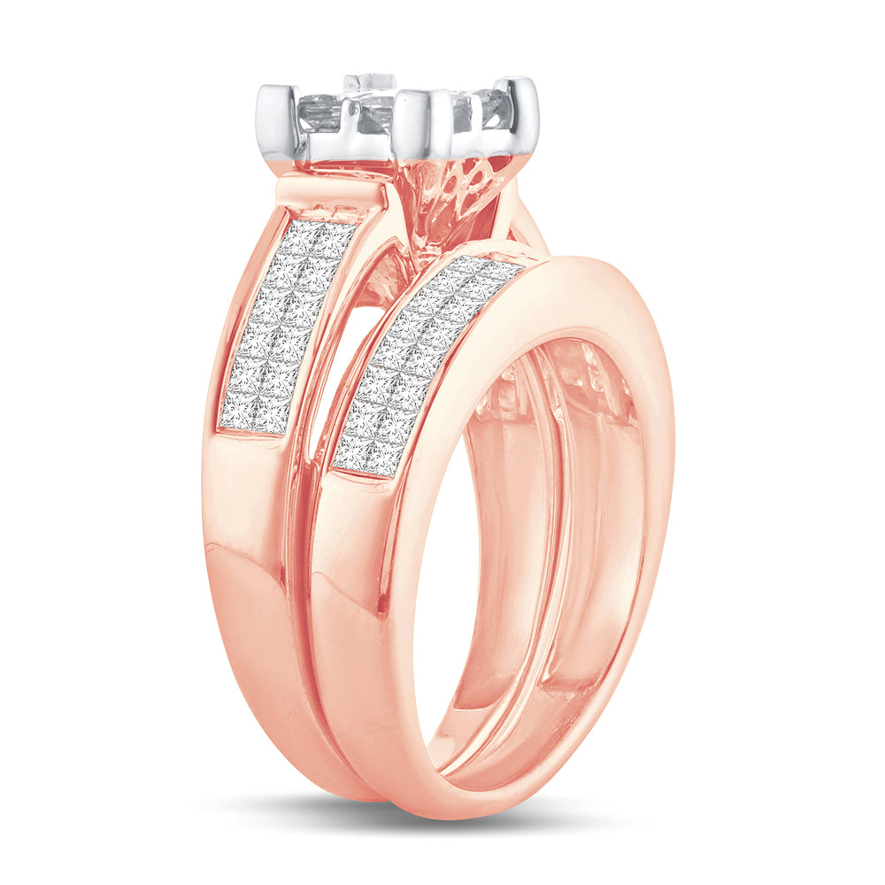 2.00 ct Diamond Bridal Ring in 14K Gold