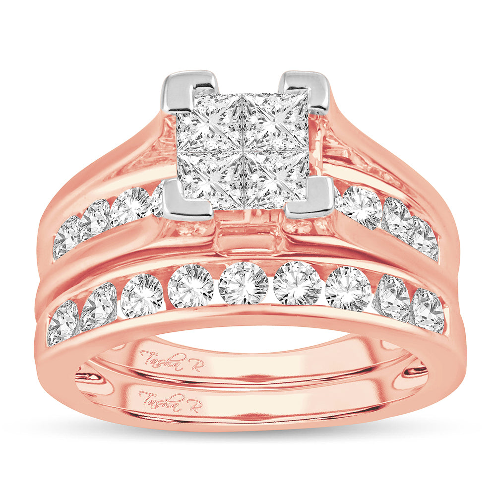 1.50 ct Diamond Bridal Ring in 14K Gold