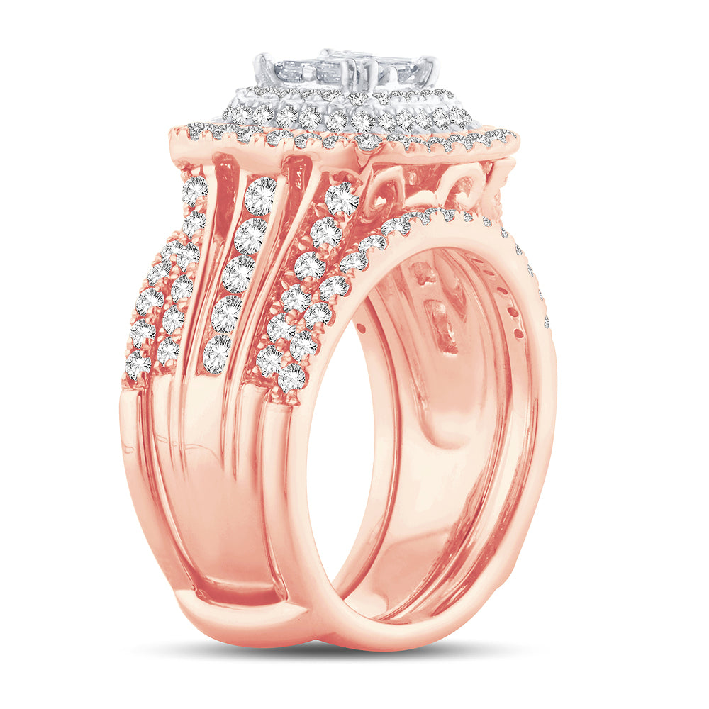 2.01 ct Diamond Bridal Ring in 14K Gold