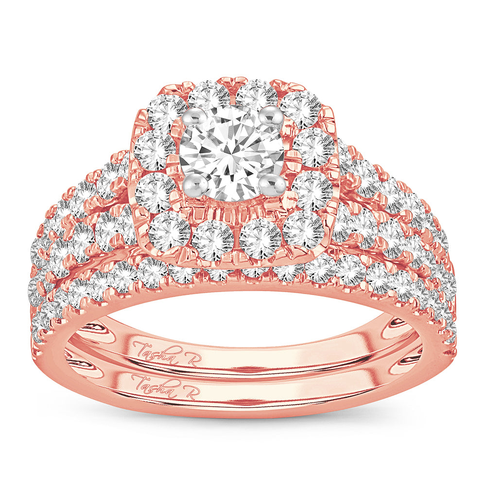 2.00 ct Diamond Bridal Ring in 14K Gold
