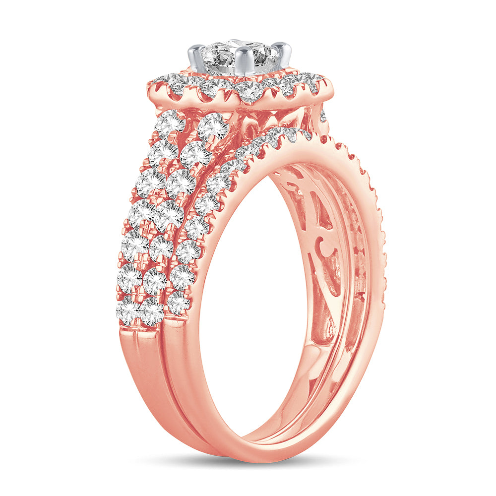 2.00 ct Diamond Bridal Ring in 14K Gold
