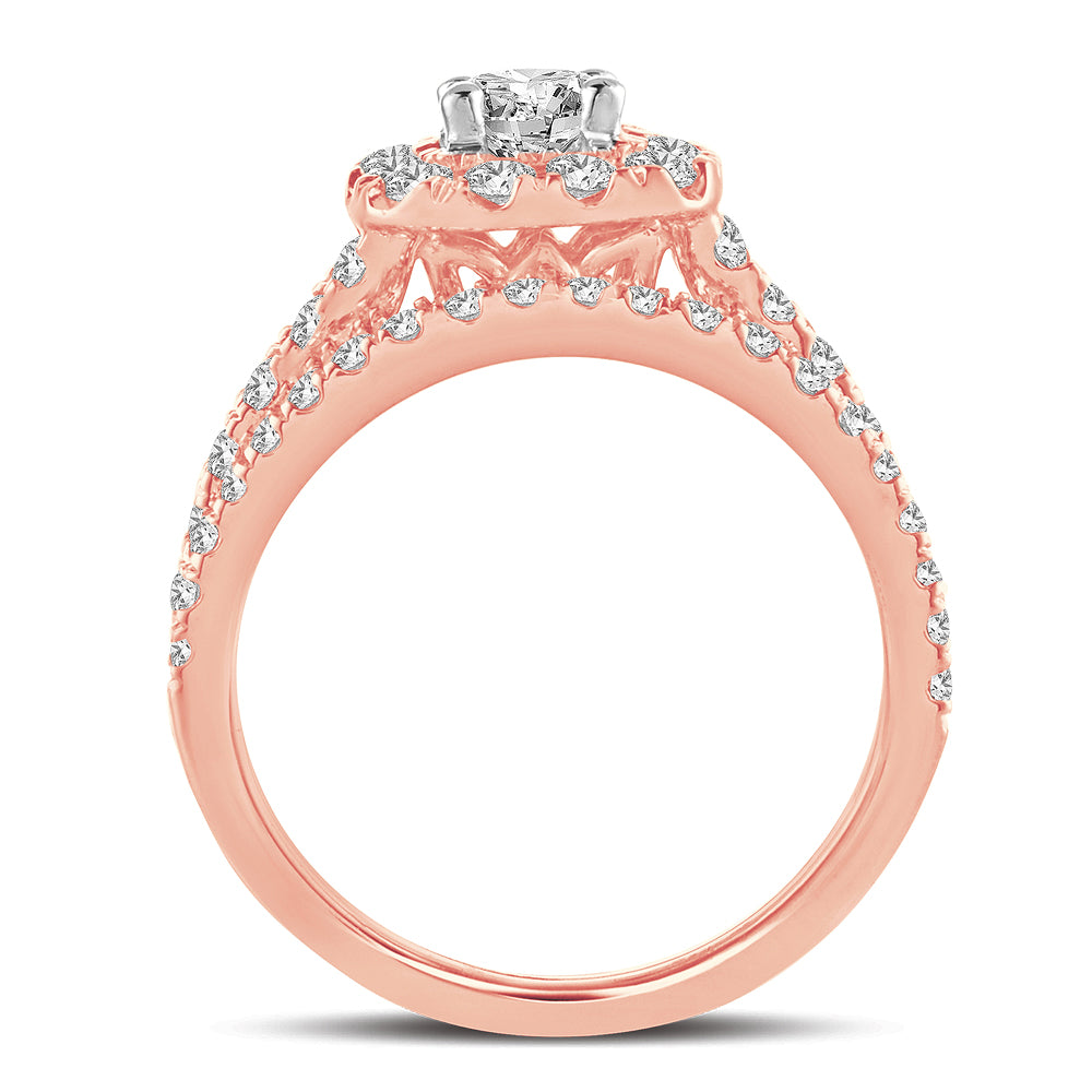 2.00 ct Diamond Bridal Ring in 14K Gold