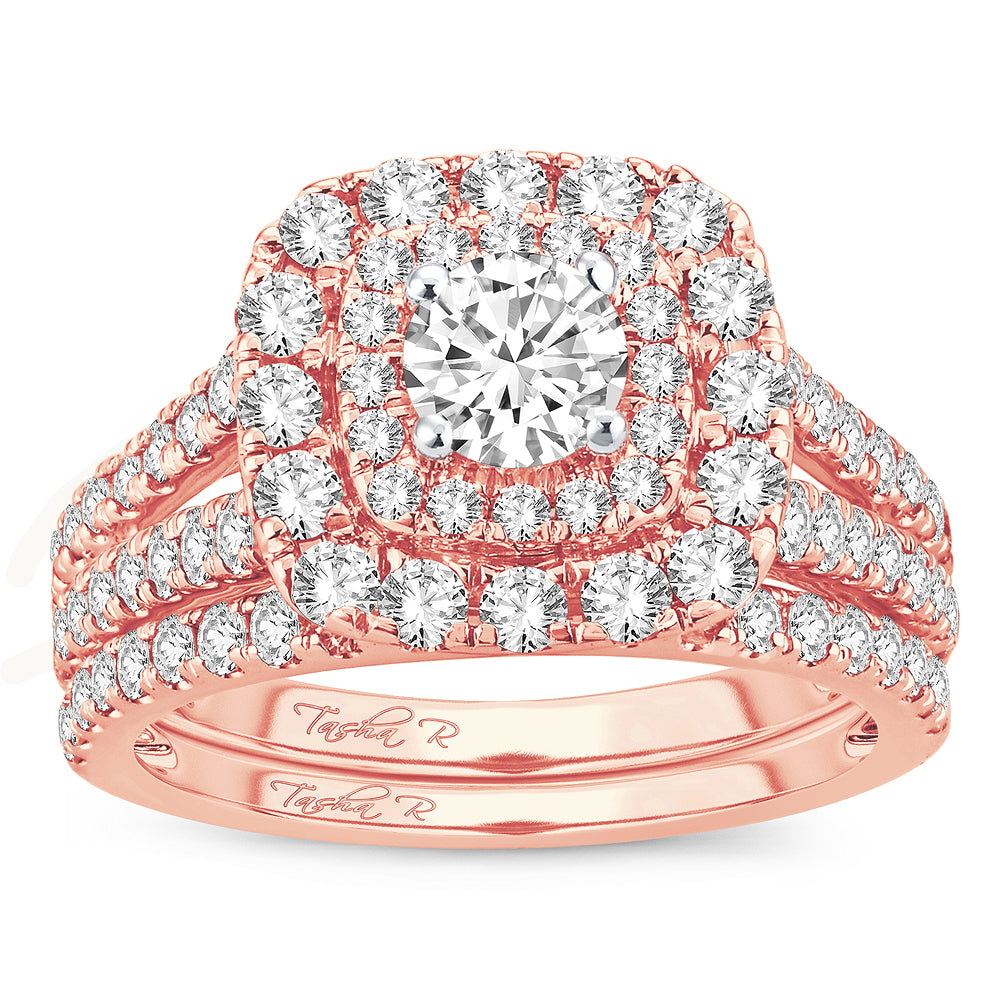 2.00 ct Diamond Bridal Ring in 14K Gold