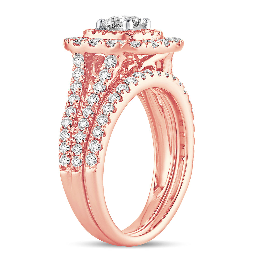 2.00 ct Diamond Bridal Ring in 14K Gold