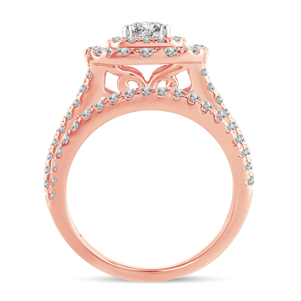 2.00 ct Diamond Bridal Ring in 14K Gold