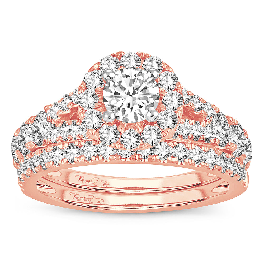 2.00 ct Diamond Bridal Ring in 14K Gold