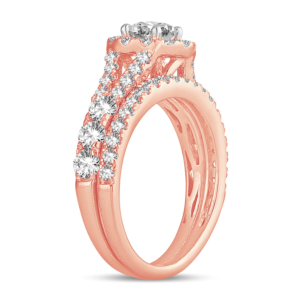 2.00 ct Diamond Bridal Ring in 14K Gold