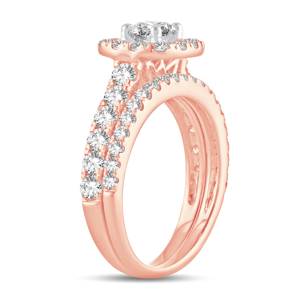 2.00 ct Diamond Bridal Ring in 14K Gold