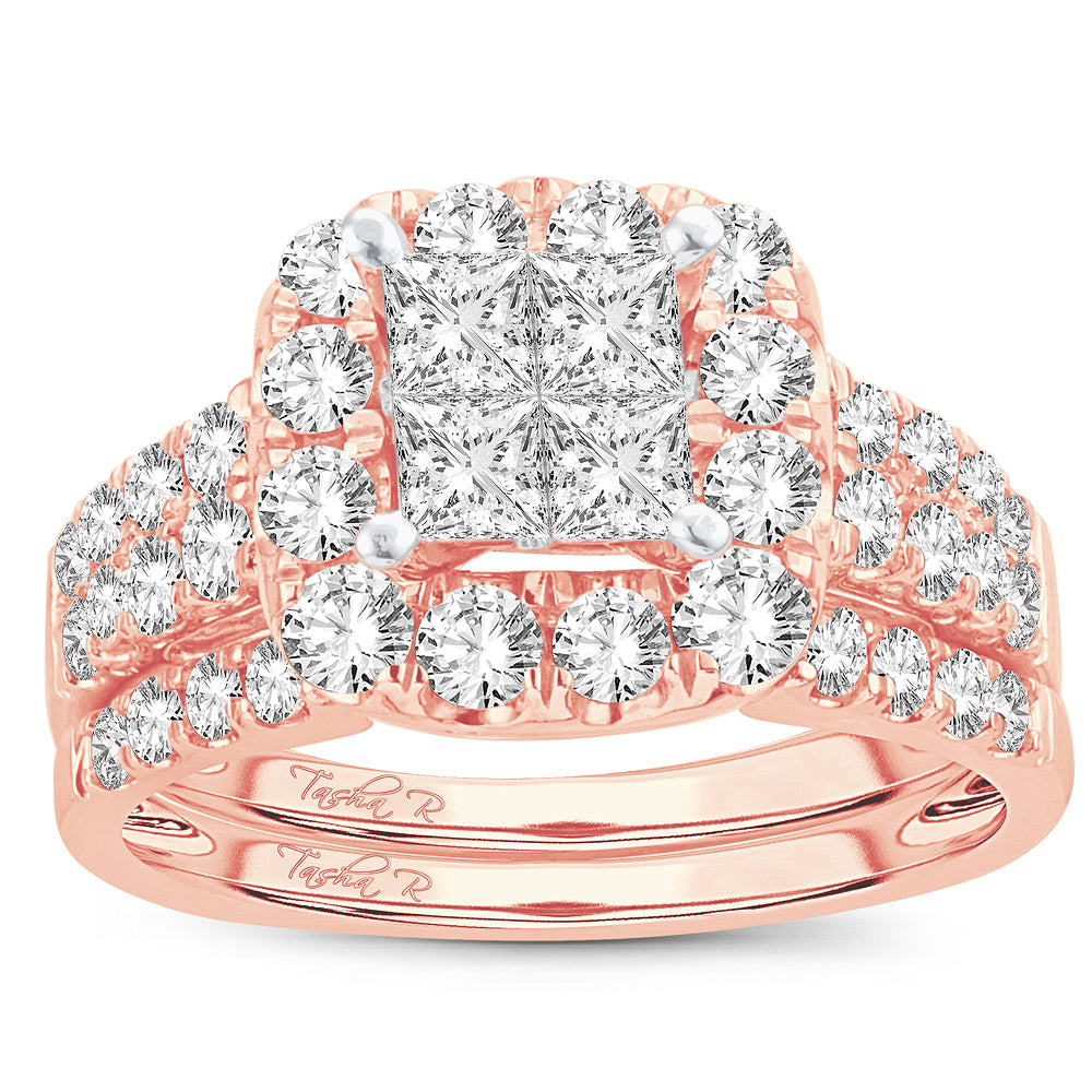 2.05 ct Diamond Bridal Ring in 14K Gold
