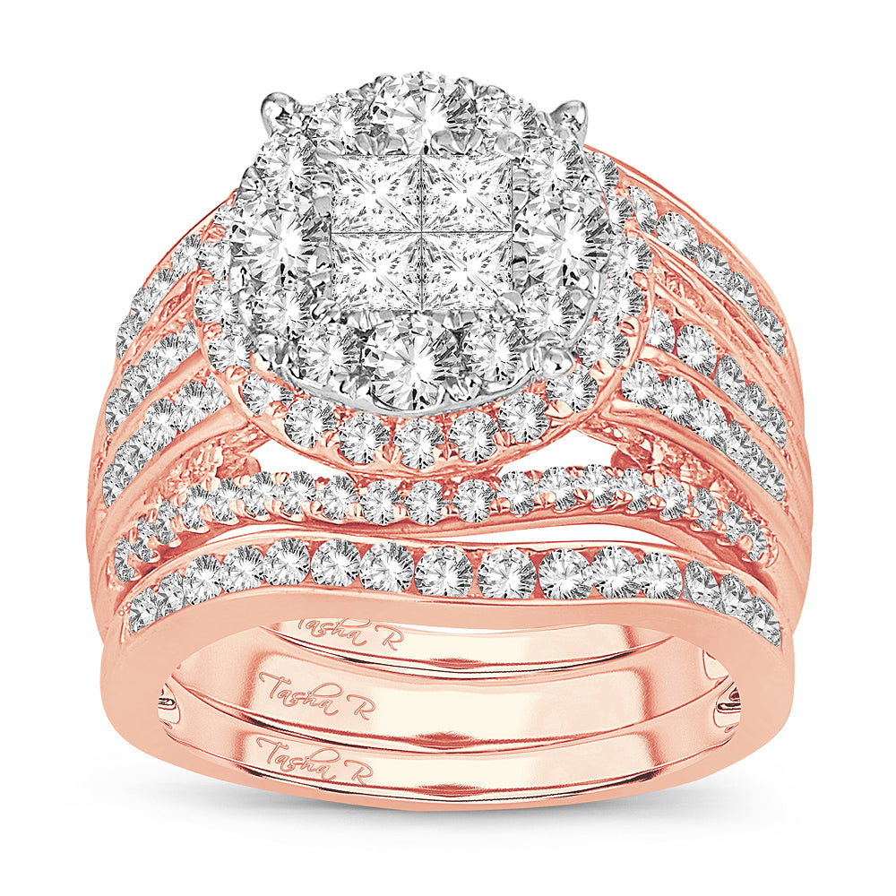 2.52 ct Diamond Bridal Ring in 14K Gold