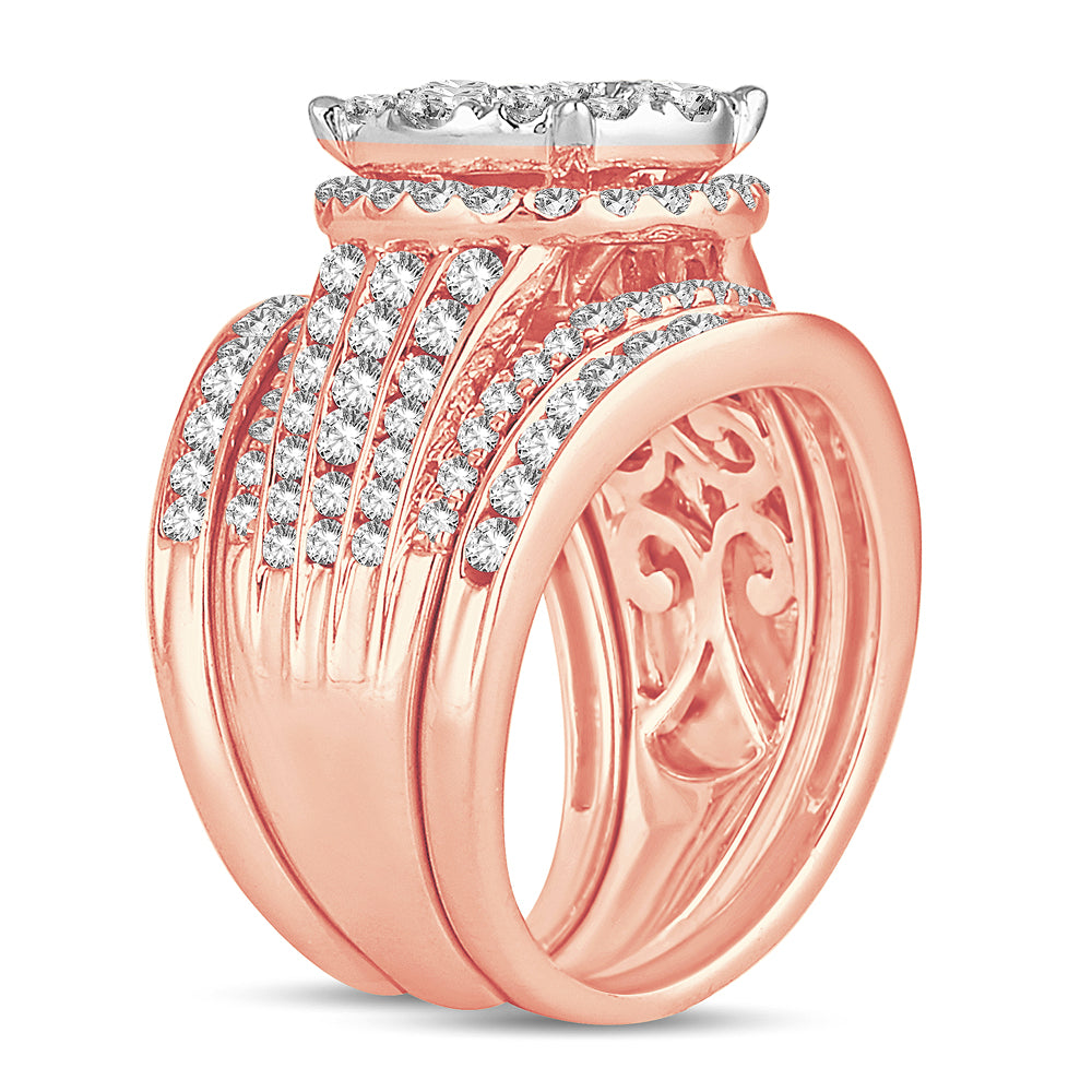 2.52 ct Diamond Bridal Ring in 14K Gold
