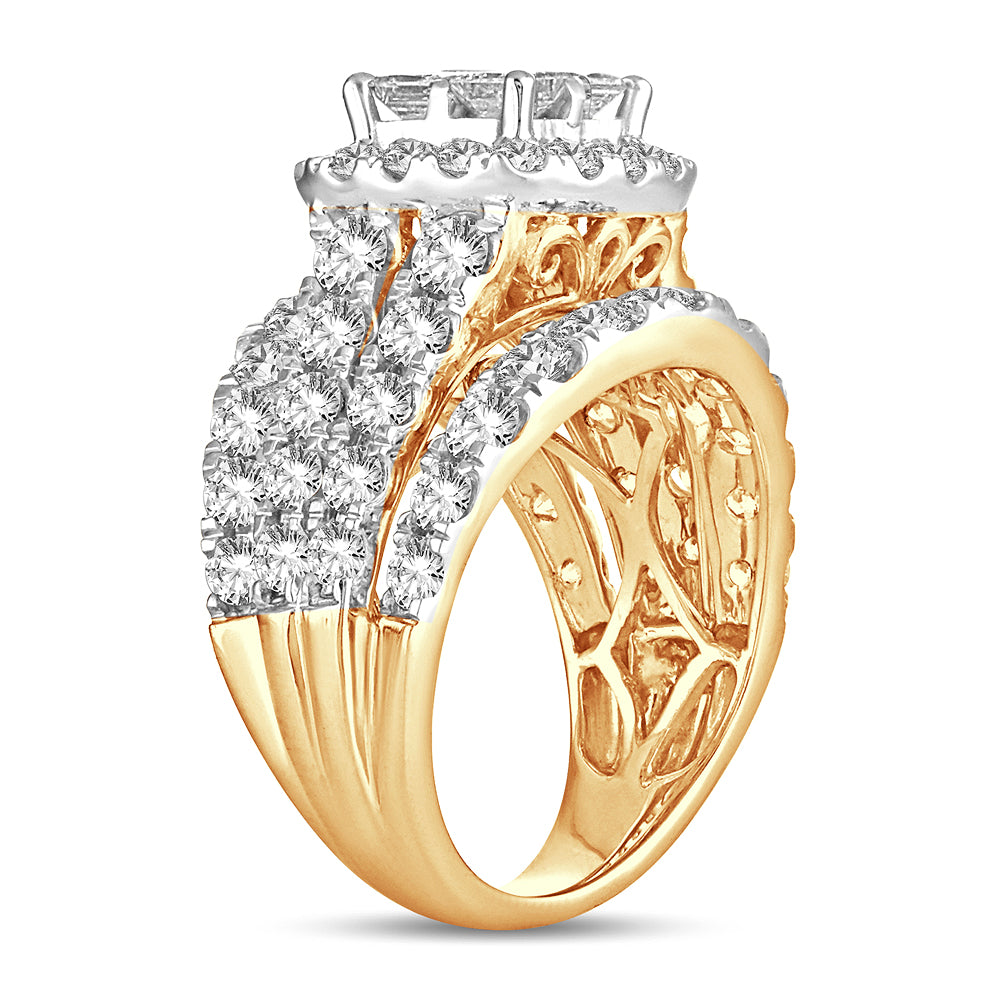 4.00 ct Diamond Bridal Ring in 14K Gold