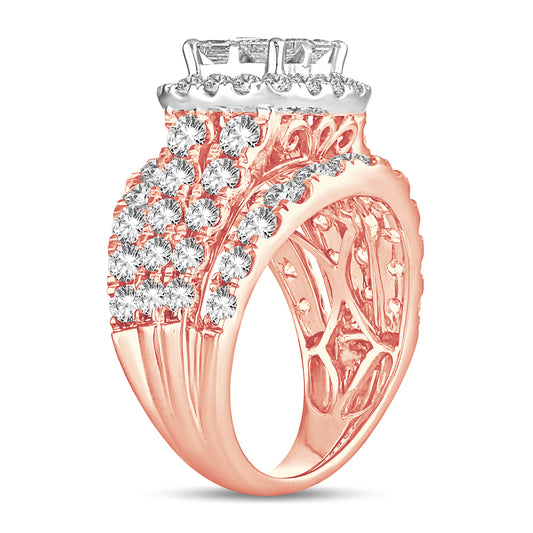 4.00 ct Diamond Bridal Ring in 14K Gold
