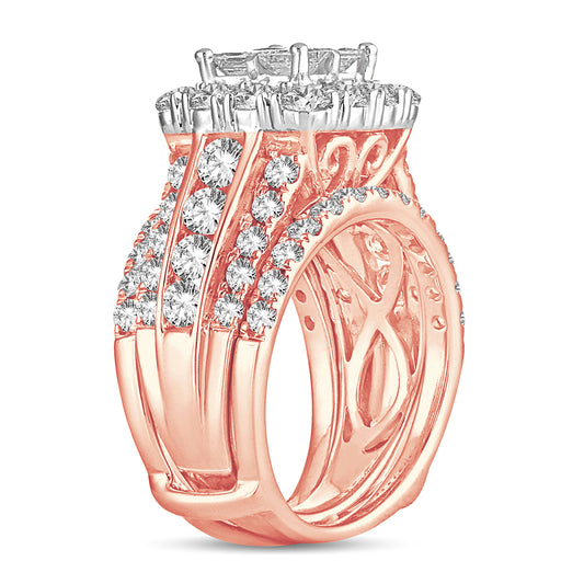 4.00 ct Diamond Bridal Ring in 14K Gold