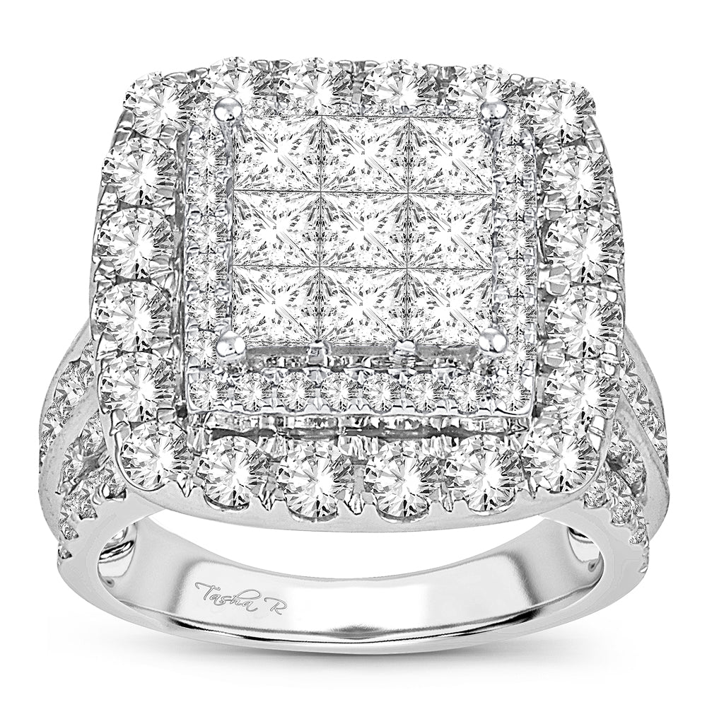 4.00 ct Diamond Bridal Ring in 14K Gold