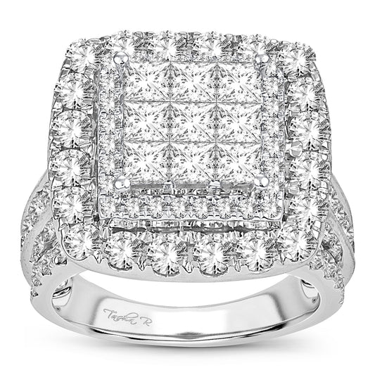 4.00 ct Diamond Bridal Ring in 14K Gold