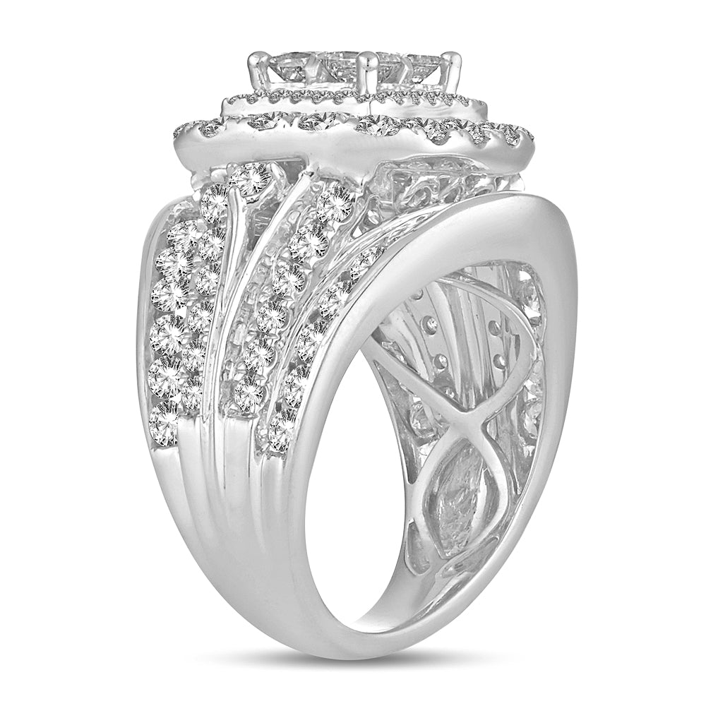 4.00 ct Diamond Bridal Ring in 14K Gold