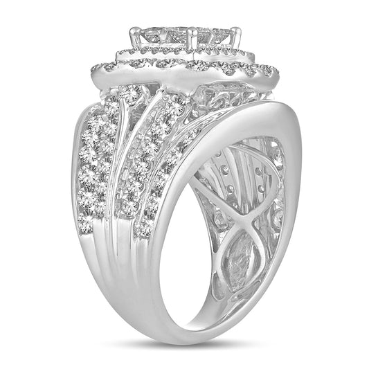 4.00 ct Diamond Bridal Ring in 14K Gold