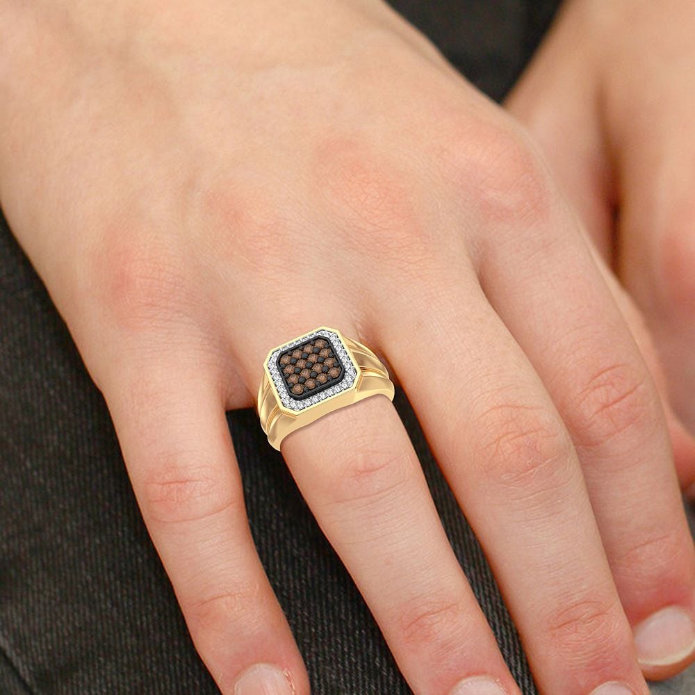 0.50 ct Men's Diamond Ring in 10K Gold