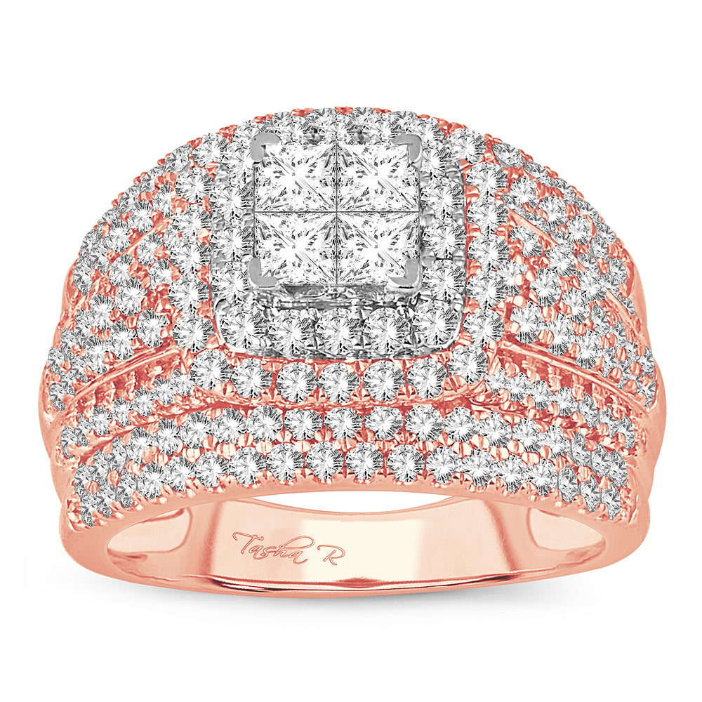 2.02 ct Diamond Bridal Ring in 14K Gold