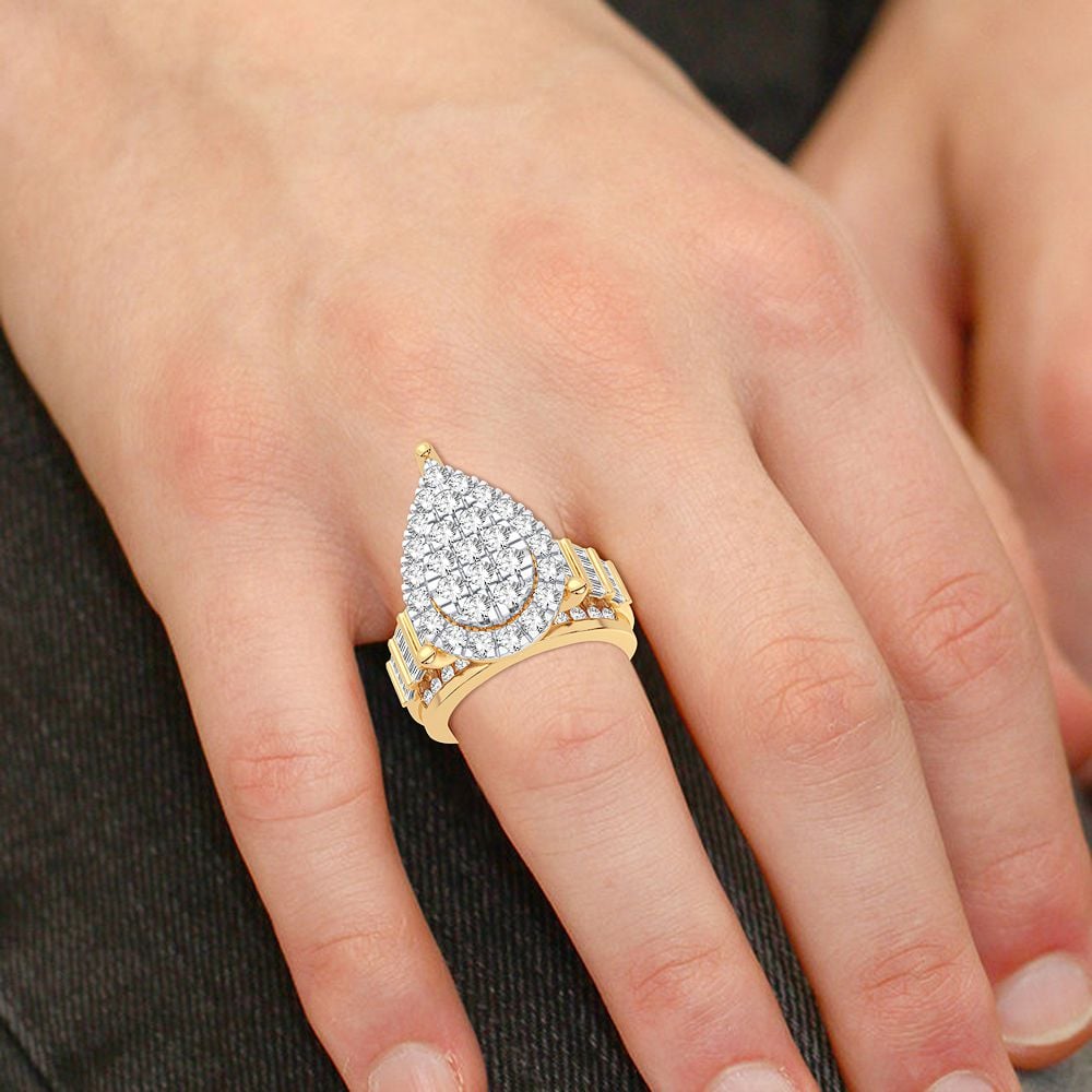 2.00 ct Men's Diamond Ring in 10K Gold