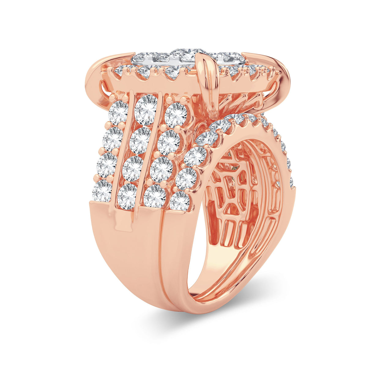 5.25 ct Diamond Bridal Ring in 14K Gold