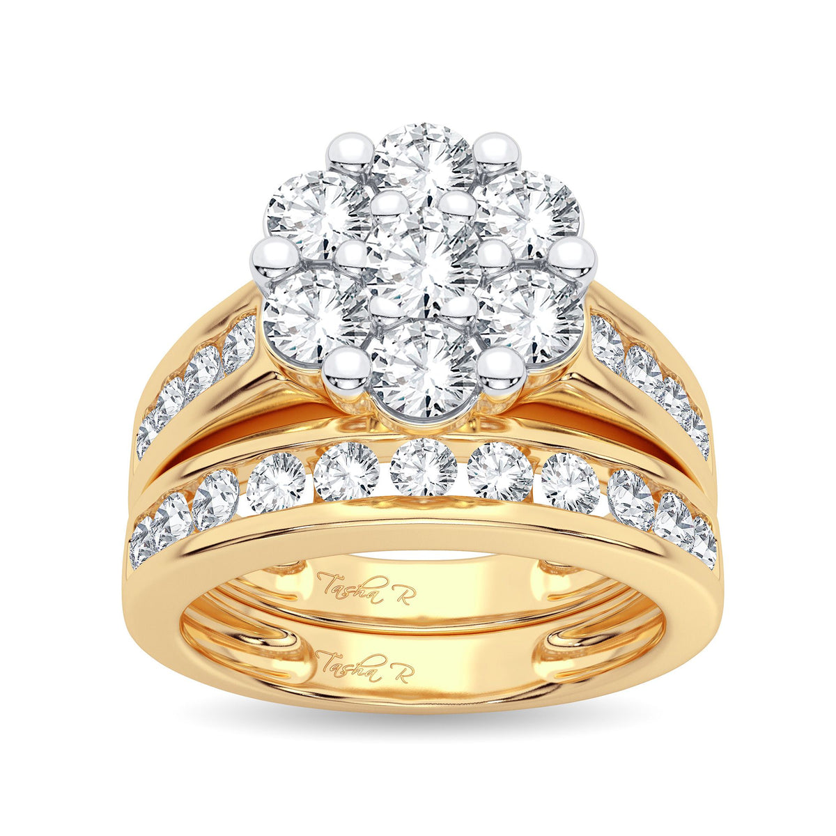 2.00 ct Diamond Bridal Ring in 14K Gold