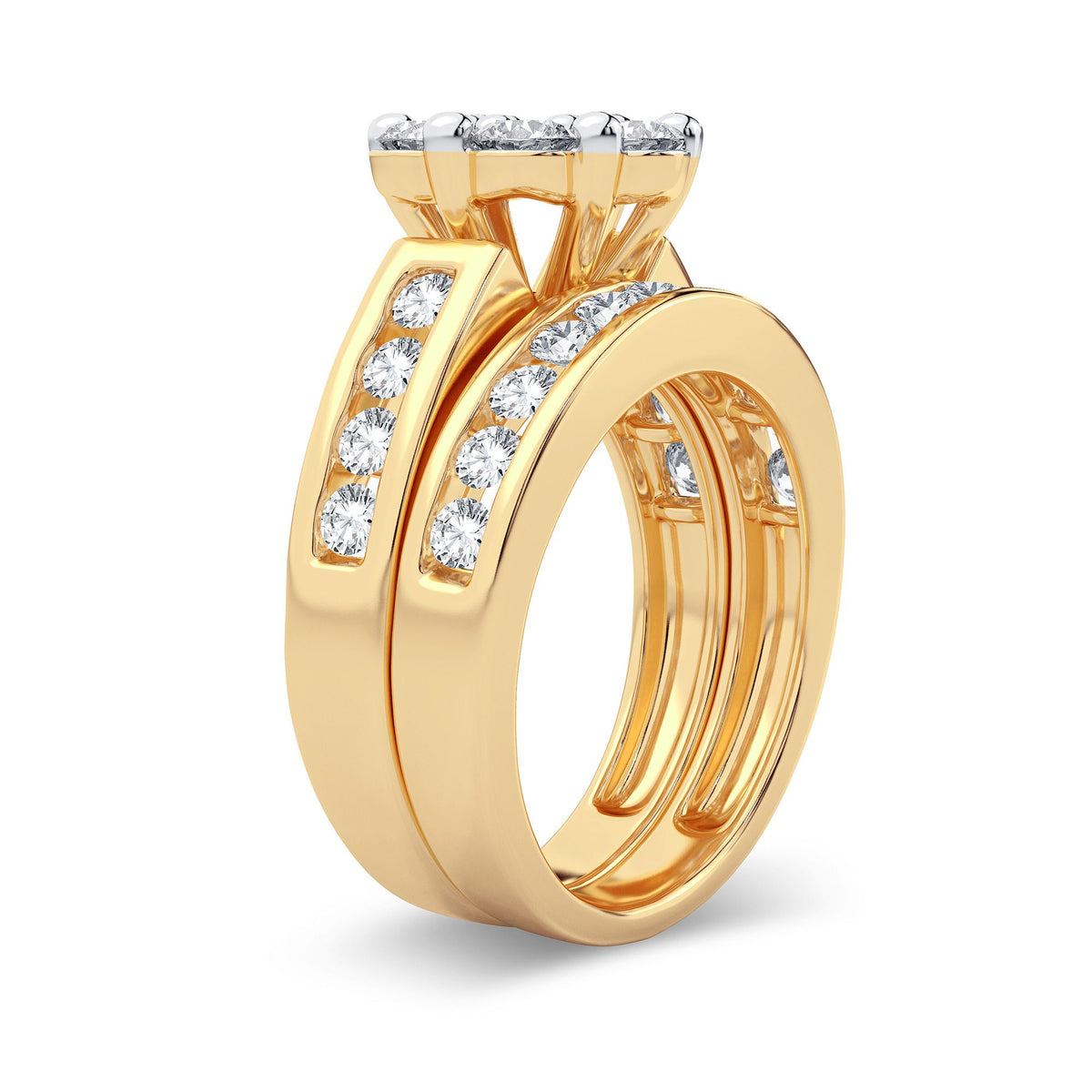 2.00 ct Diamond Bridal Ring in 14K Gold