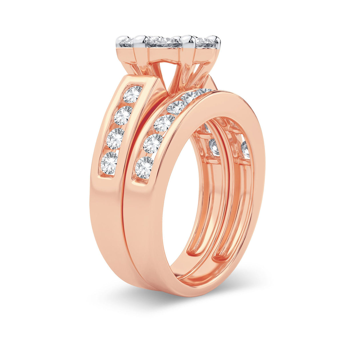 2.00 ct Diamond Bridal Ring in 14K Gold