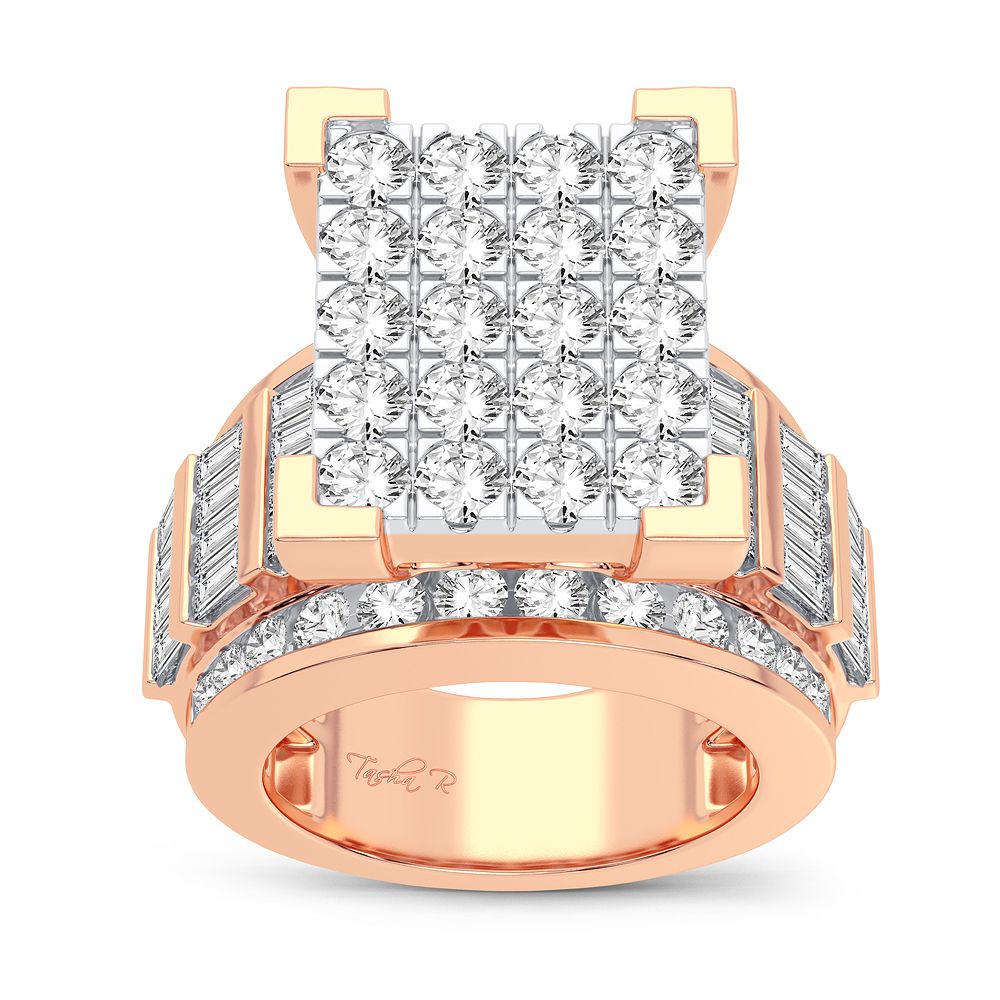 3.90 ct Men's Diamond Ring in 10K Gold