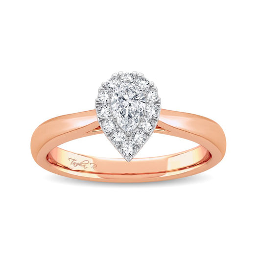 0.33 ct Diamond Promise Ring in 14K Gold