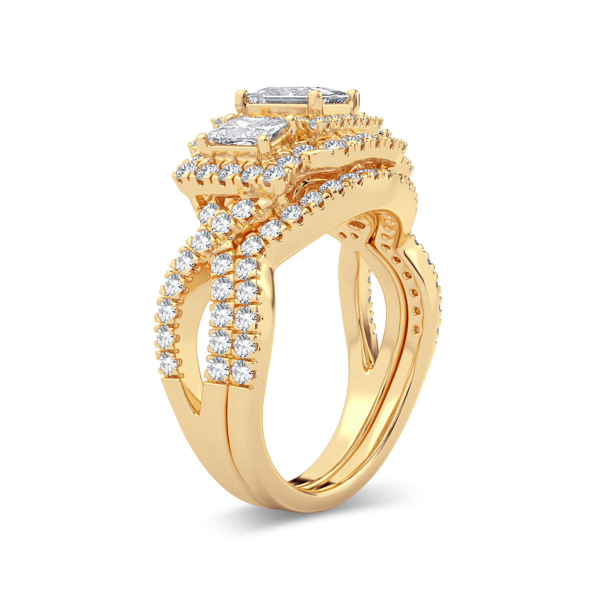 2.00 ct Diamond Bridal Ring in 14K Gold