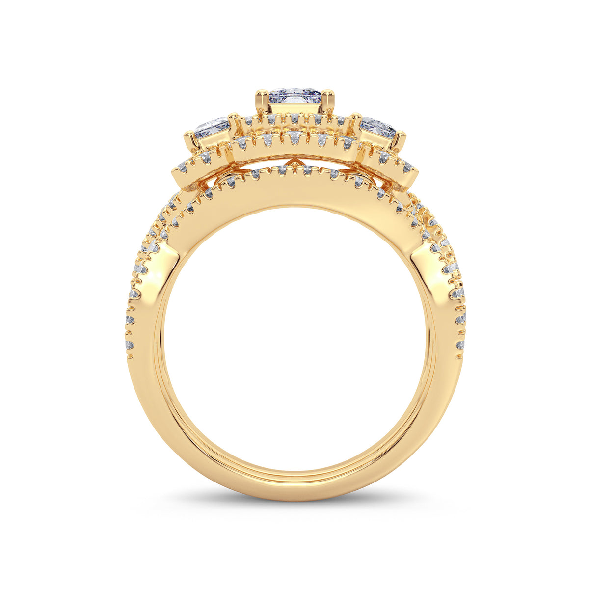 2.00 ct Diamond Bridal Ring in 14K Gold