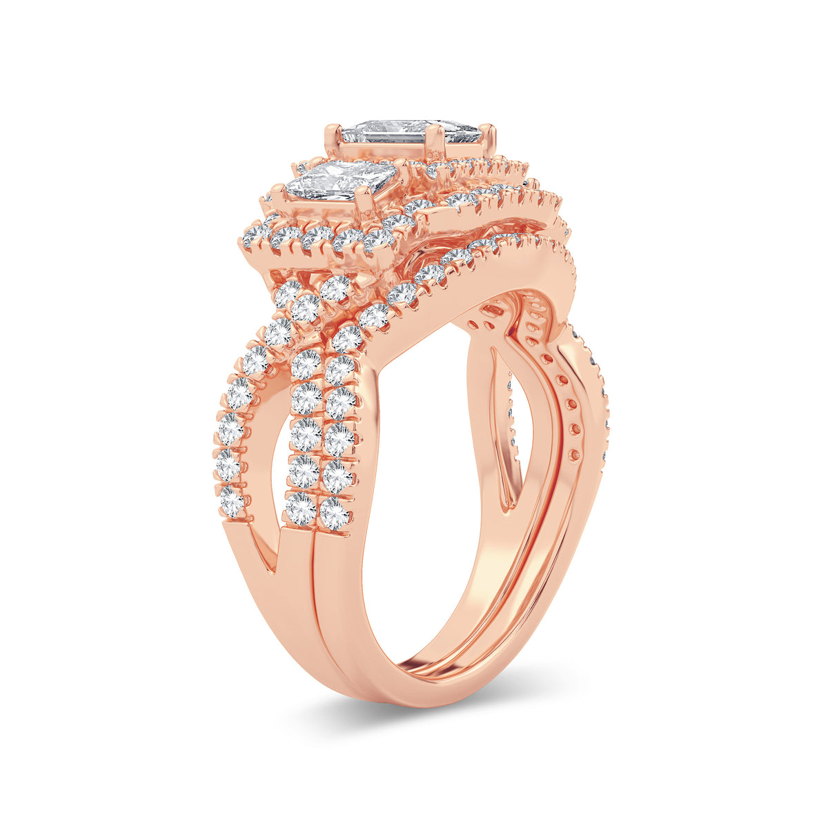 2.00 ct Diamond Bridal Ring in 14K Gold