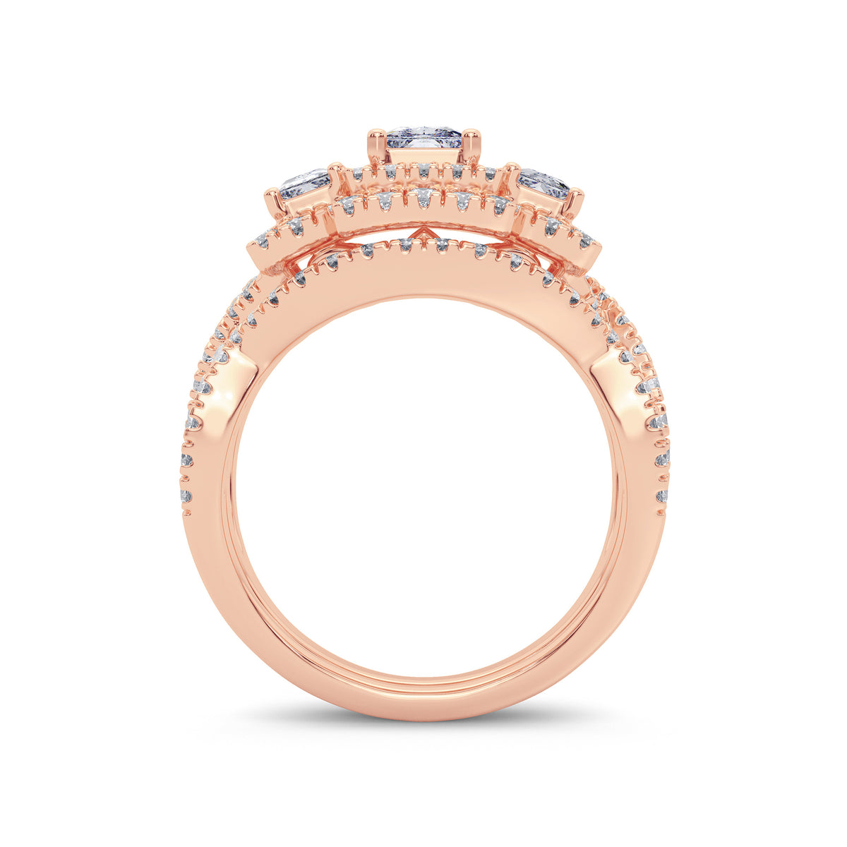 2.00 ct Diamond Bridal Ring in 14K Gold