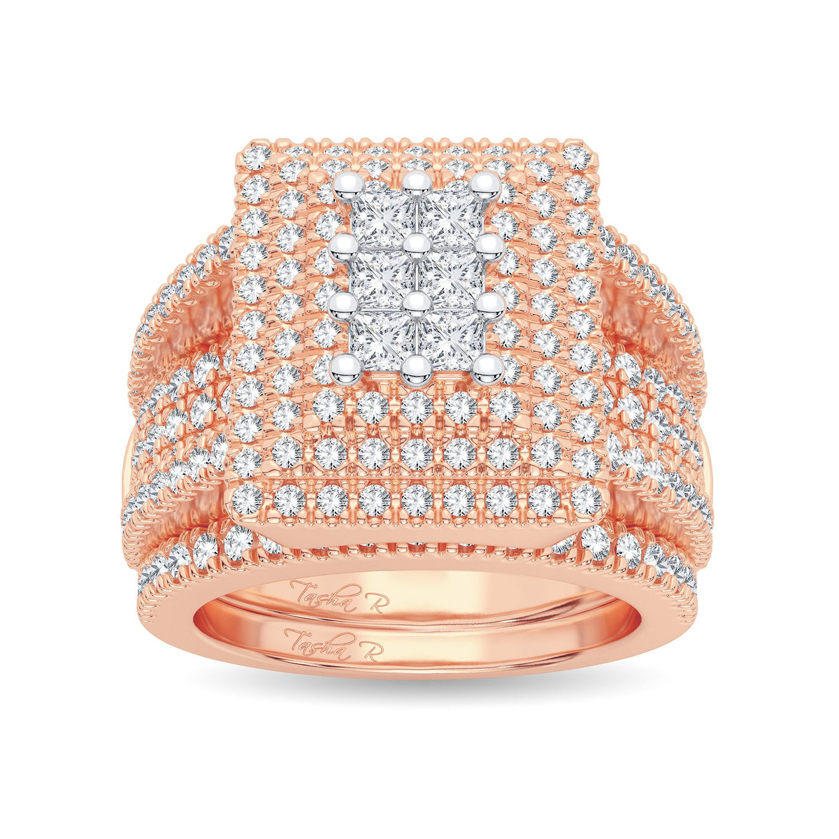 2.00 ct Diamond Bridal Ring in 14K Gold