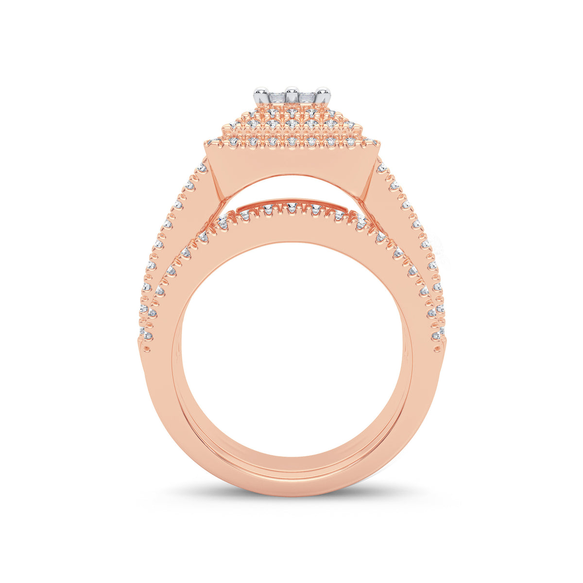 2.00 ct Diamond Bridal Ring in 14K Gold