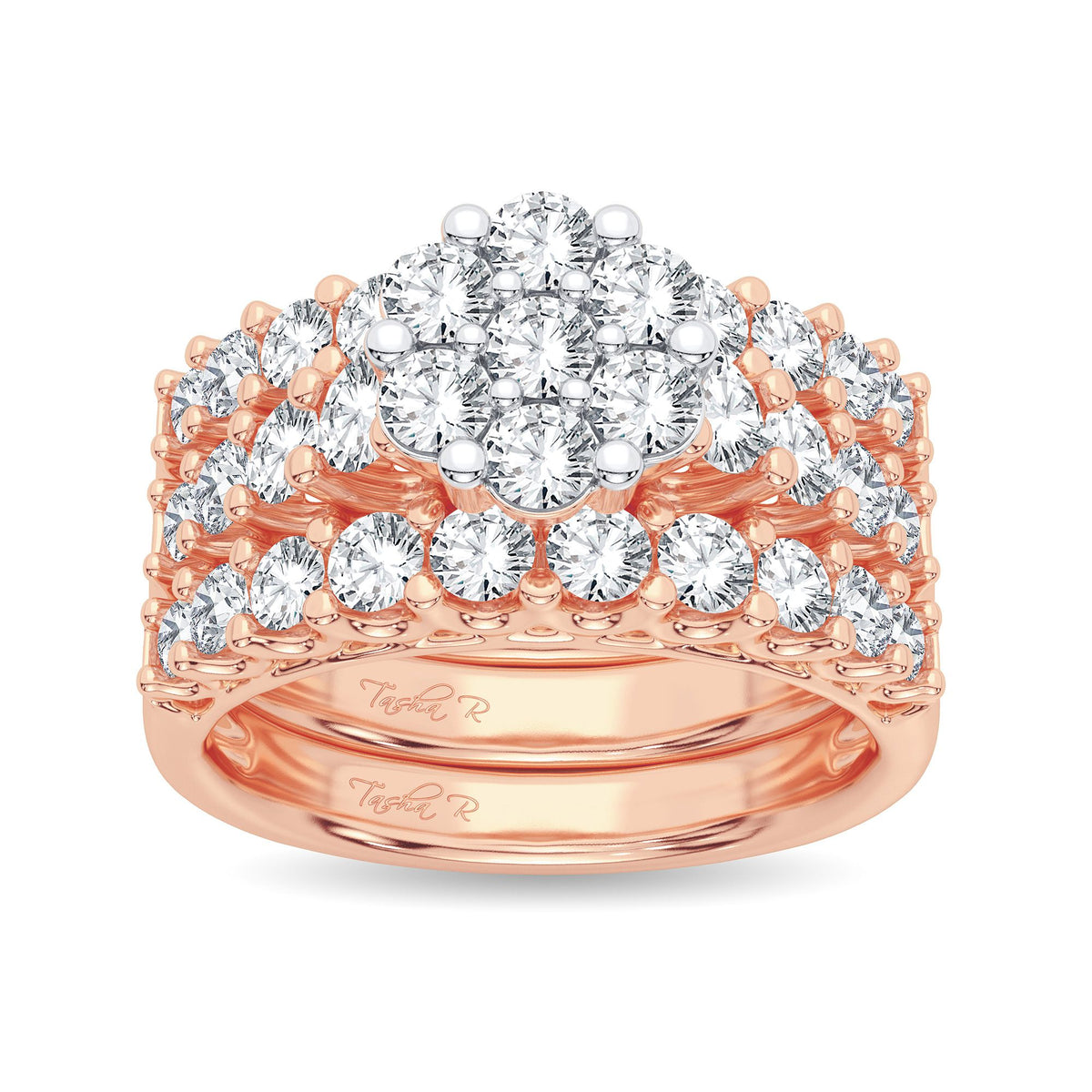 2.00 ct Diamond Bridal Ring in 14K Gold