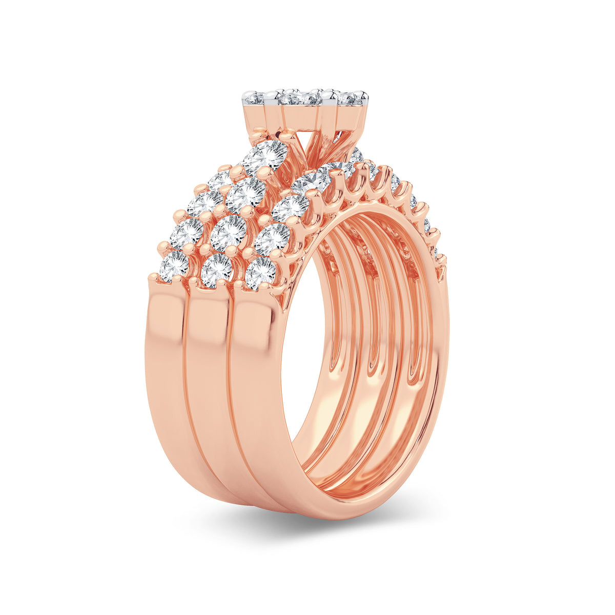 2.00 ct Diamond Bridal Ring in 14K Gold