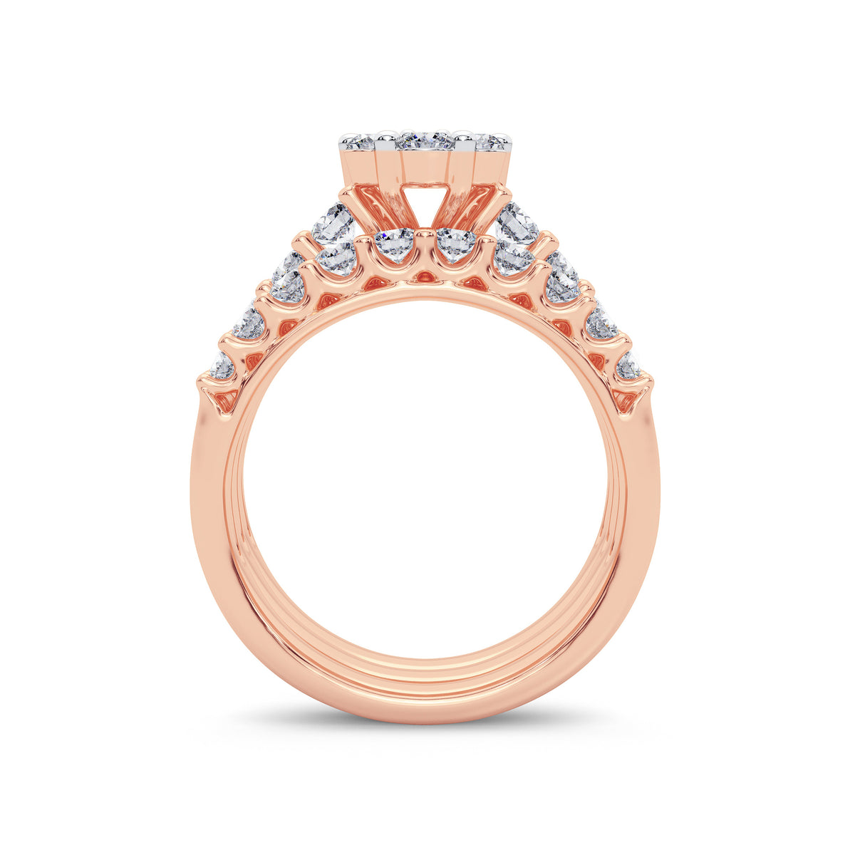 2.00 ct Diamond Bridal Ring in 14K Gold
