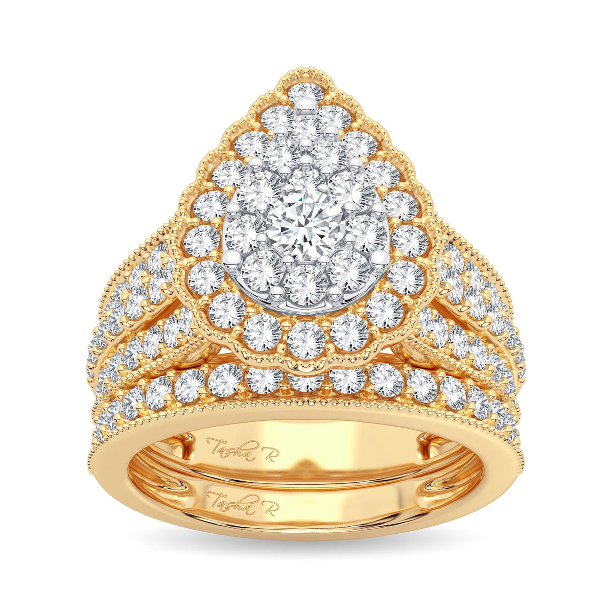 2.00 ct Diamond Bridal Ring in 14K Gold