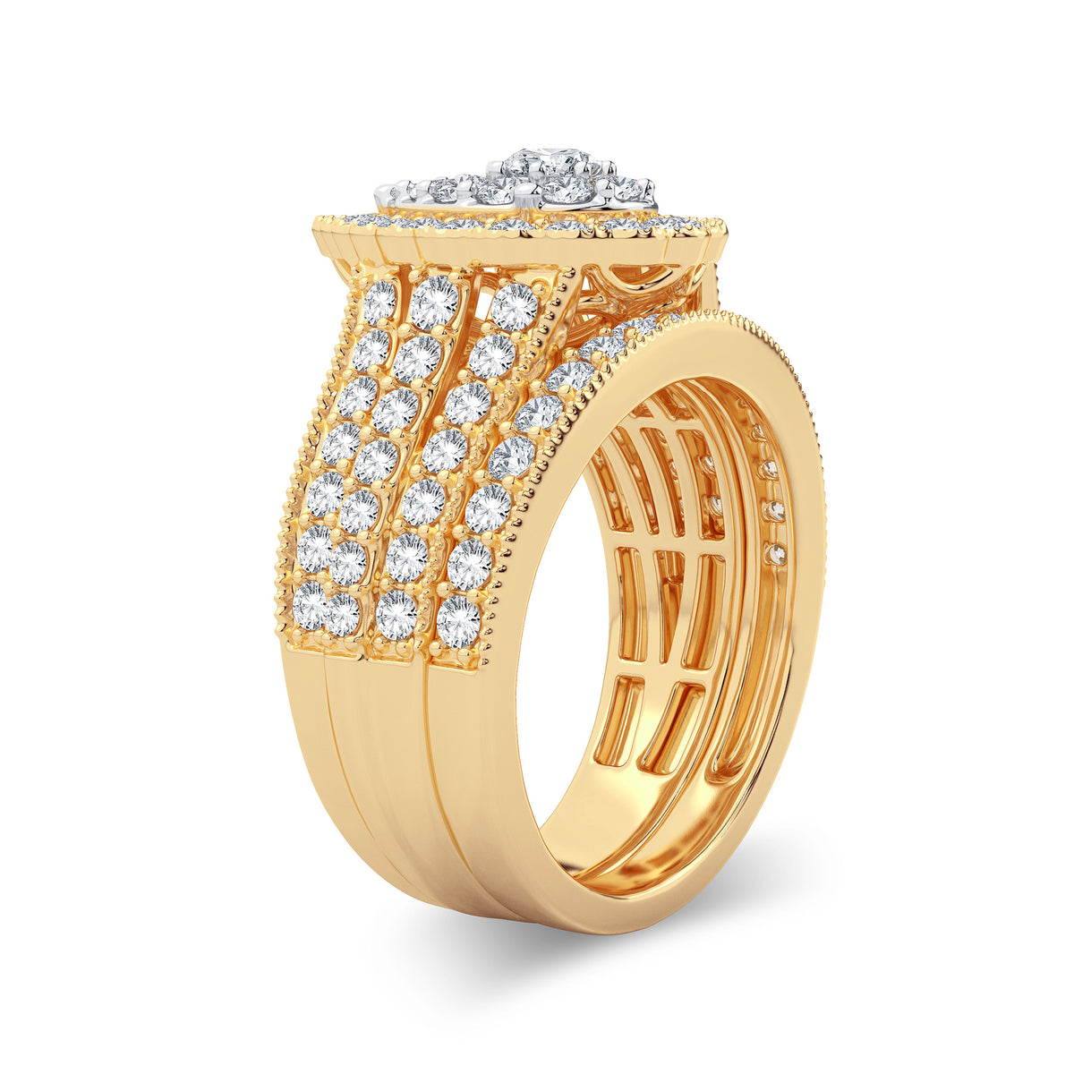 2.00 ct Diamond Bridal Ring in 14K Gold