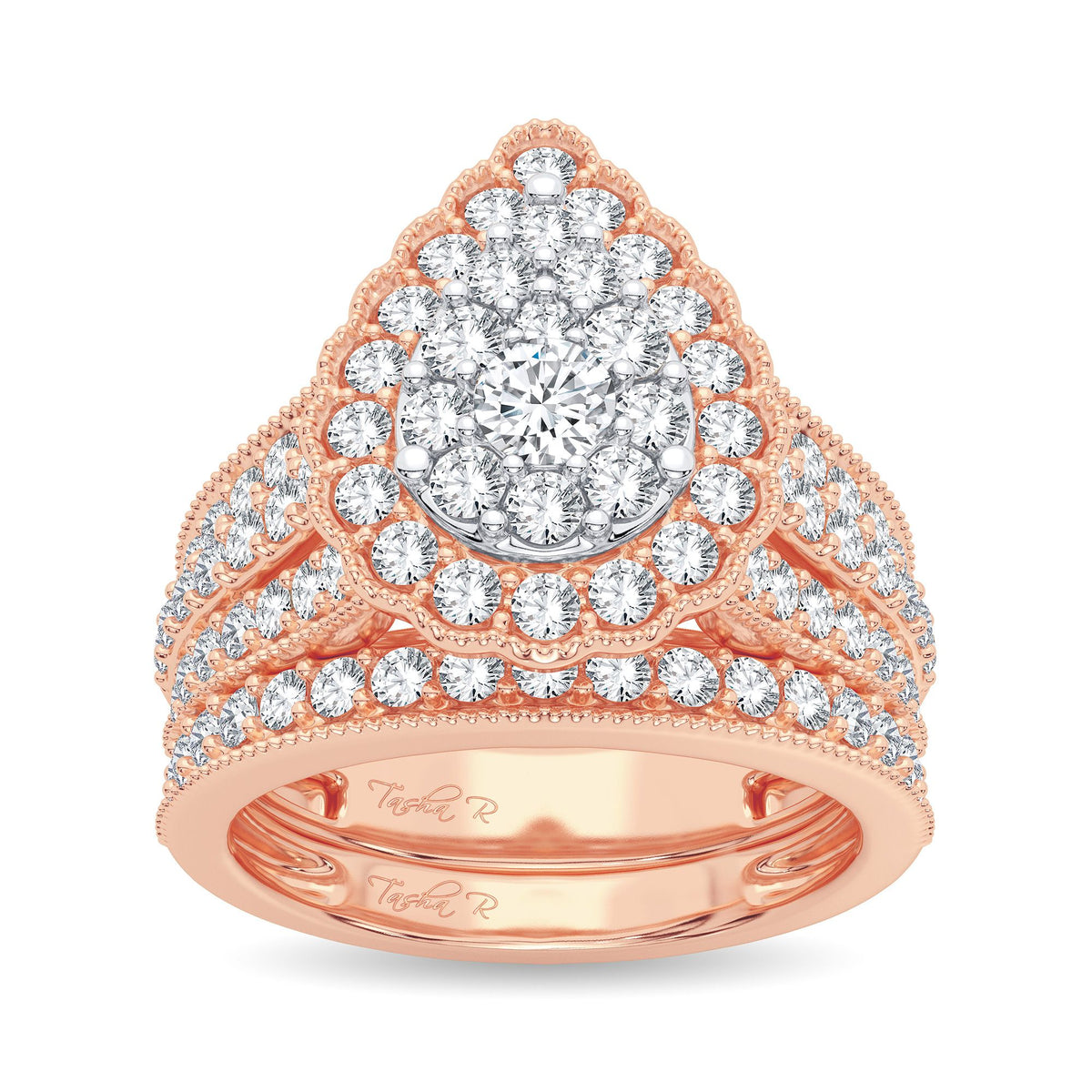 2.00 ct Diamond Bridal Ring in 14K Gold