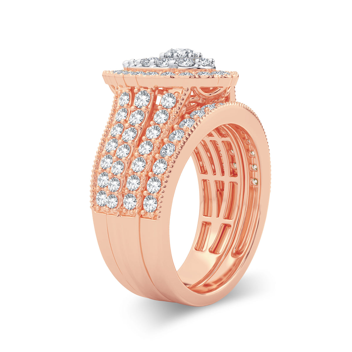 2.00 ct Diamond Bridal Ring in 14K Gold