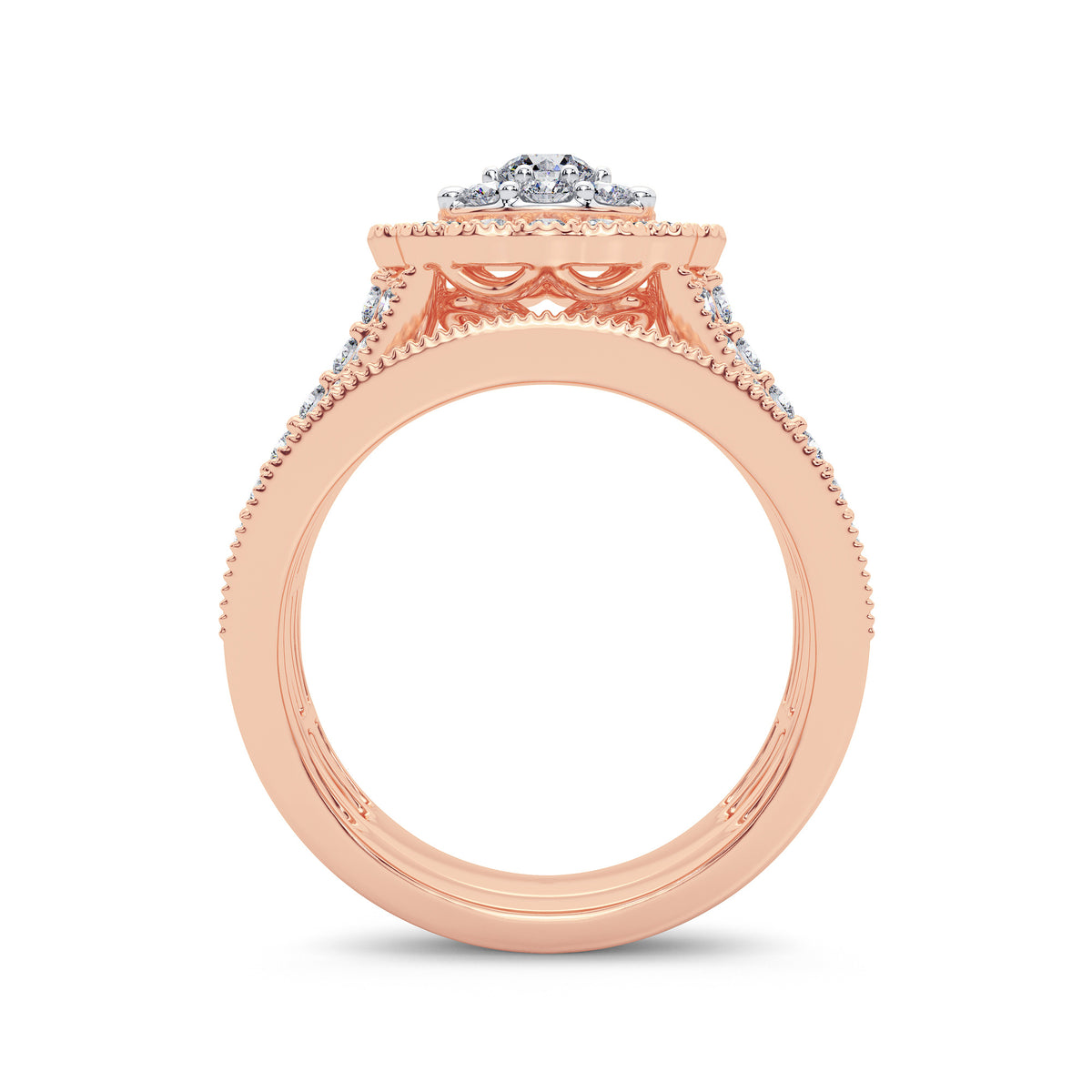 2.00 ct Diamond Bridal Ring in 14K Gold