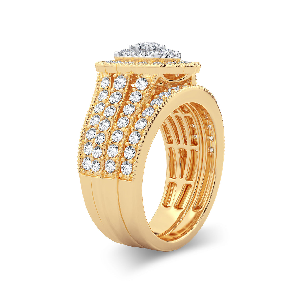 2.00 ct Diamond Bridal Ring in 14K Gold