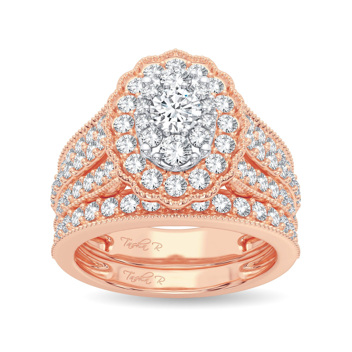 2.00 ct Diamond Bridal Ring in 14K Gold