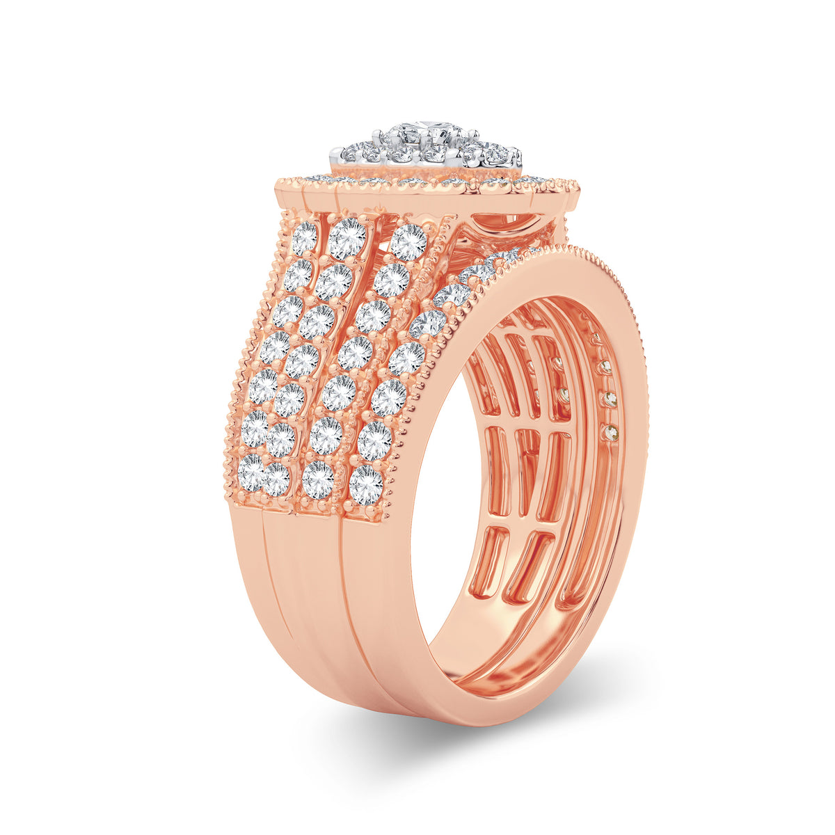 2.00 ct Diamond Bridal Ring in 14K Gold
