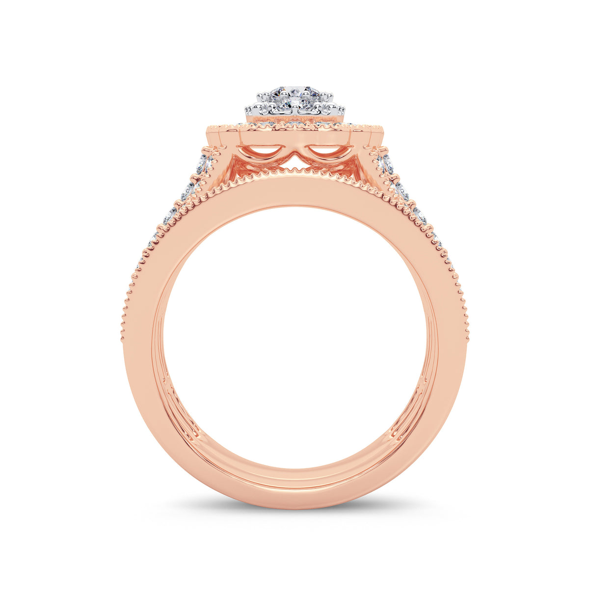 2.00 ct Diamond Bridal Ring in 14K Gold